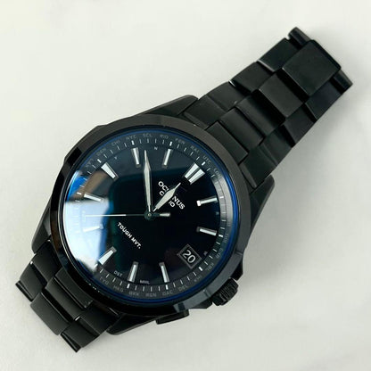 Casio Oceanus OCW-S100 Solar Radio Analog Watch with Black Dial