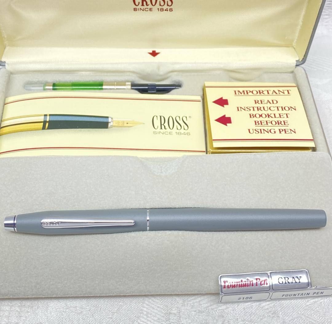 Cross Penmanship Set in Matte Gray with Cartridge Converter and Case