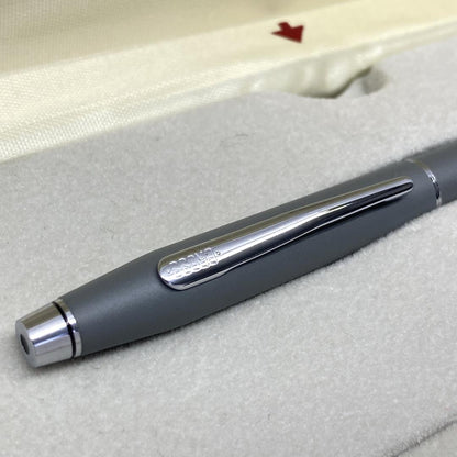 Cross Penmanship Set in Matte Gray with Cartridge Converter and Case