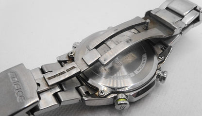 Casio Edifice EQW-T640 Radio Solar Watch Black Dial Silver Men’s - Japan Import