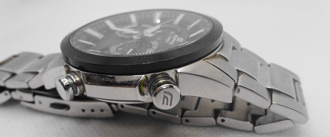 Casio Edifice EQW-T640 Radio Solar Watch Black Dial Silver Men’s - Japan Import