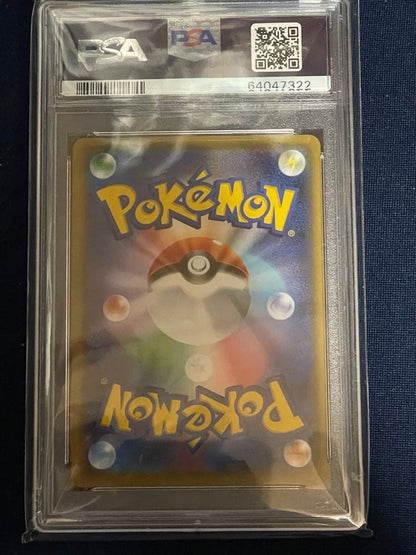 Pokemon 25th Anniversary Charizard collectible card graded PSA 10 with slight imperfections visible