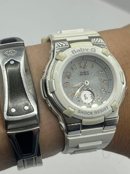 Casio Baby-G BGA-1100 White Solar Radio Signal Wristwatch — Japan Import