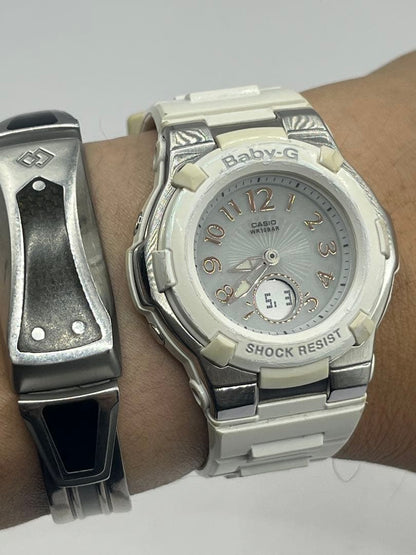 Casio Baby-G BGA-1100 White Solar Radio Signal Wristwatch — Japan Import