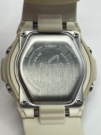 Casio Baby-G BGA-1100 White Solar Radio Signal Wristwatch — Japan Import