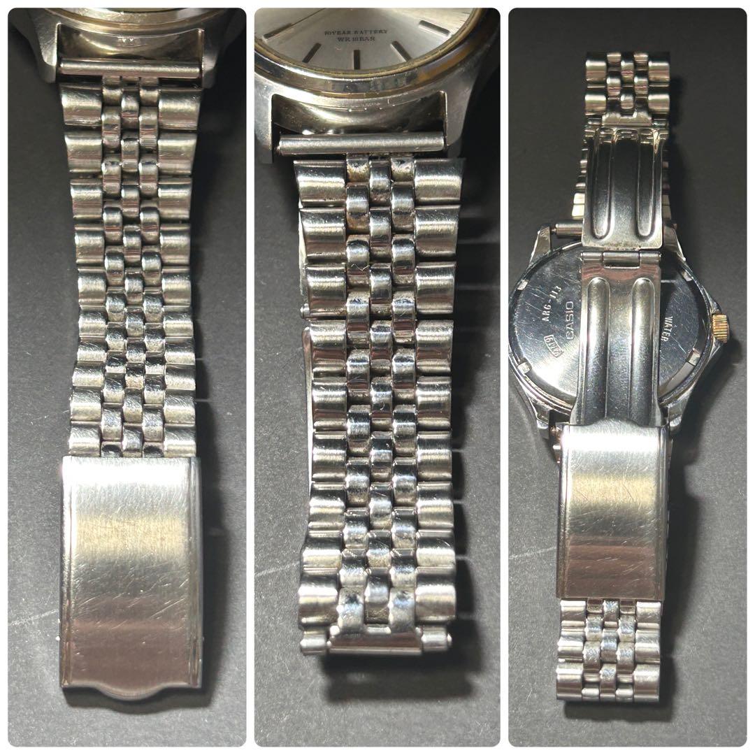 Casio Argent Model ARG-113 Quartz Watch with Silver Dial and Metal Band — Japan Import