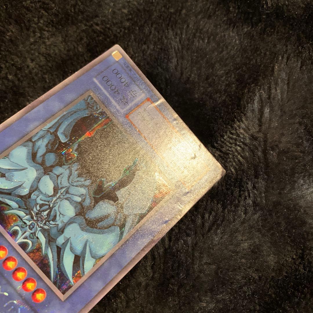 Yugioh OCG Obelisk the Tormentor collectible card with visible Signs of surface wear and edge chips