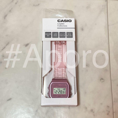 Casio CheapoCasio Pink Clear Skeleton Digital Watch — Japan Import