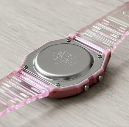 Casio CheapoCasio Pink Clear Skeleton Digital Watch — Japan Import