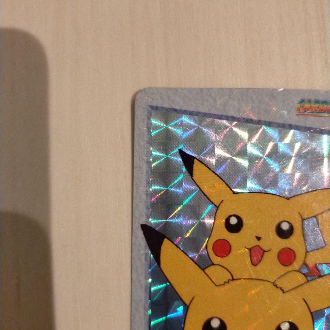 Bandai Pokémon Carddas Pikachu collectible card from Japan, over 25 years old, used condition