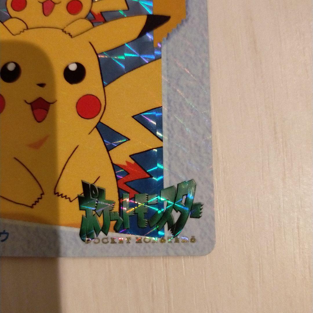 Bandai Pokémon Carddas Pikachu collectible card from Japan, over 25 years old, used condition