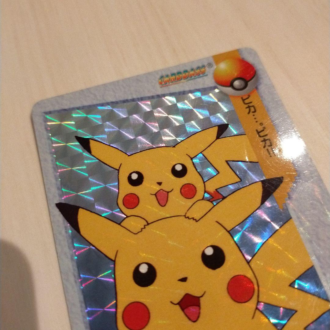 Bandai Pokémon Carddas Pikachu collectible card from Japan, over 25 years old, used condition