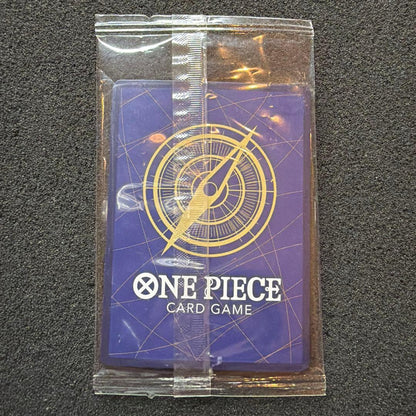One Piece Monkey D. Luffy Emotion limited edition card in pink and purple with clear case, Japan import