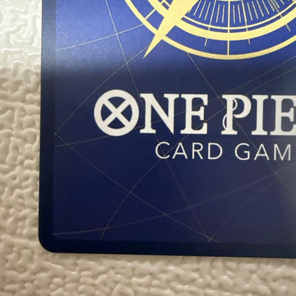 One Piece Monkey D. Luffy P-043 game card featuring character artwork from the One Piece series