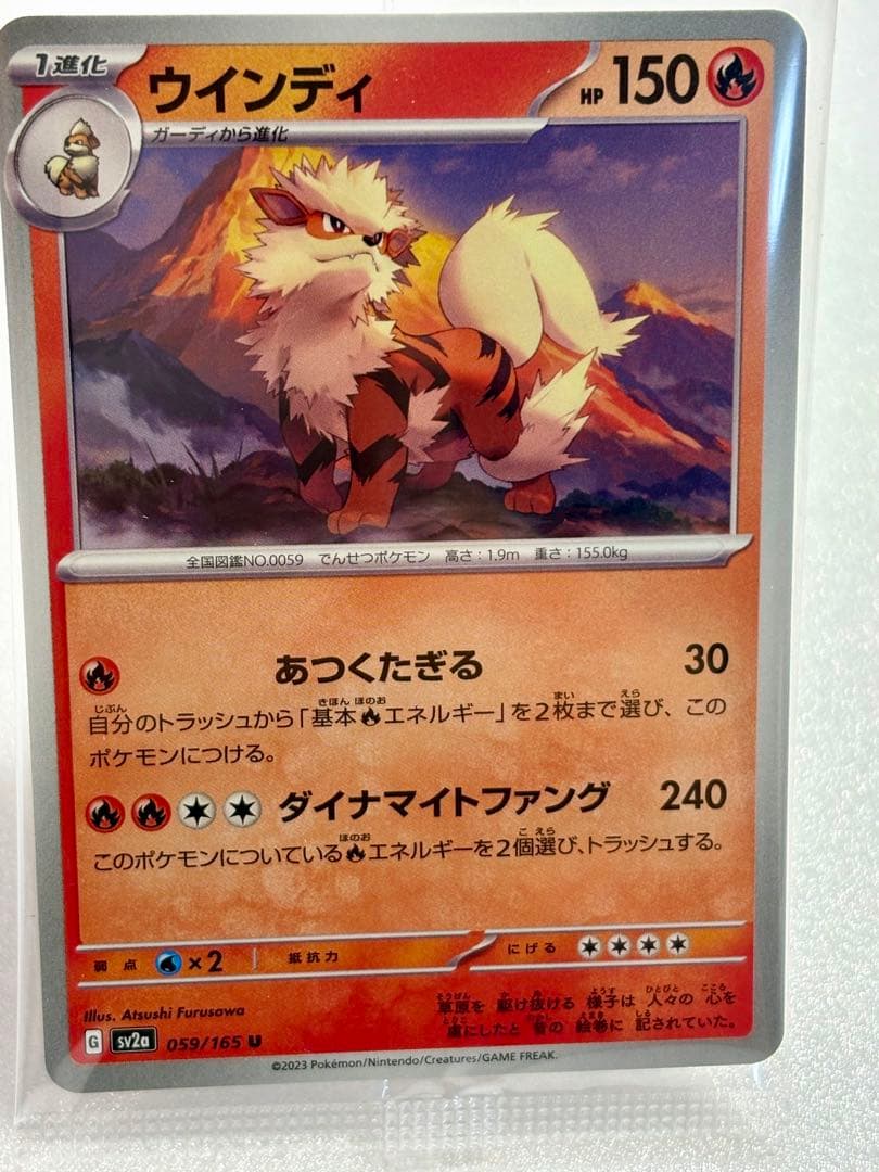 Pokemon Card Game Windie Figure Collection with display frame and unopened card in protective packaging