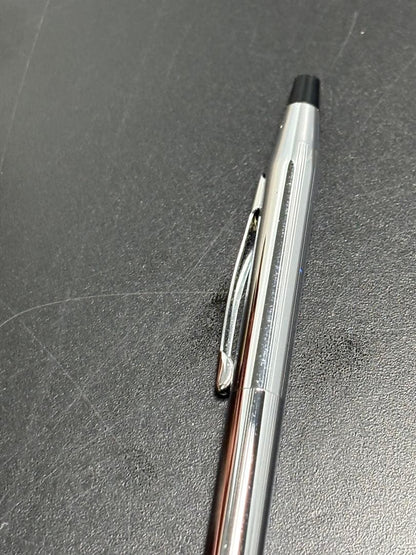 Cross Classic Century ballpoint pen in chrome finish with minor scratches