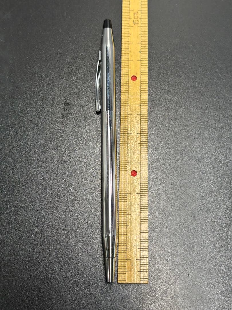 Cross Classic Century ballpoint pen in chrome finish with minor scratches