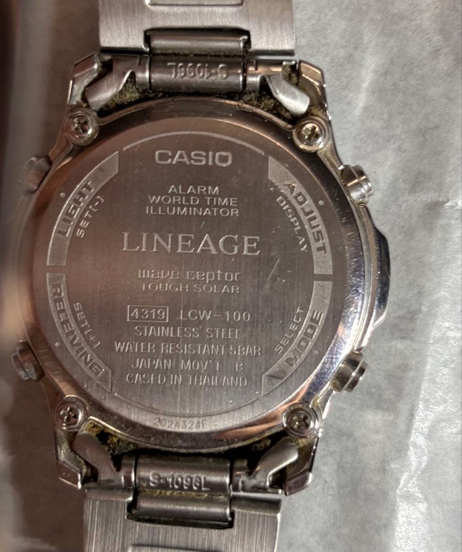 Casio Lineage LCW-100 Tough Solar Radio Wave Watch with Digital and Analog Display