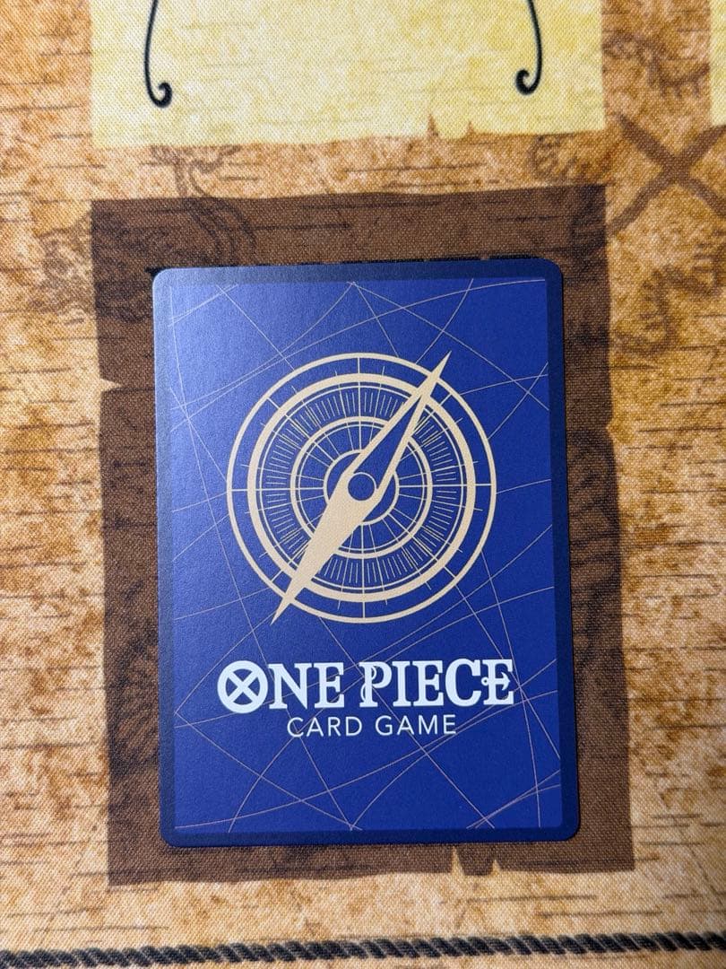 One Piece Card Game Tashigi Parallel Japanese Character Card with hologram finish and green attribute