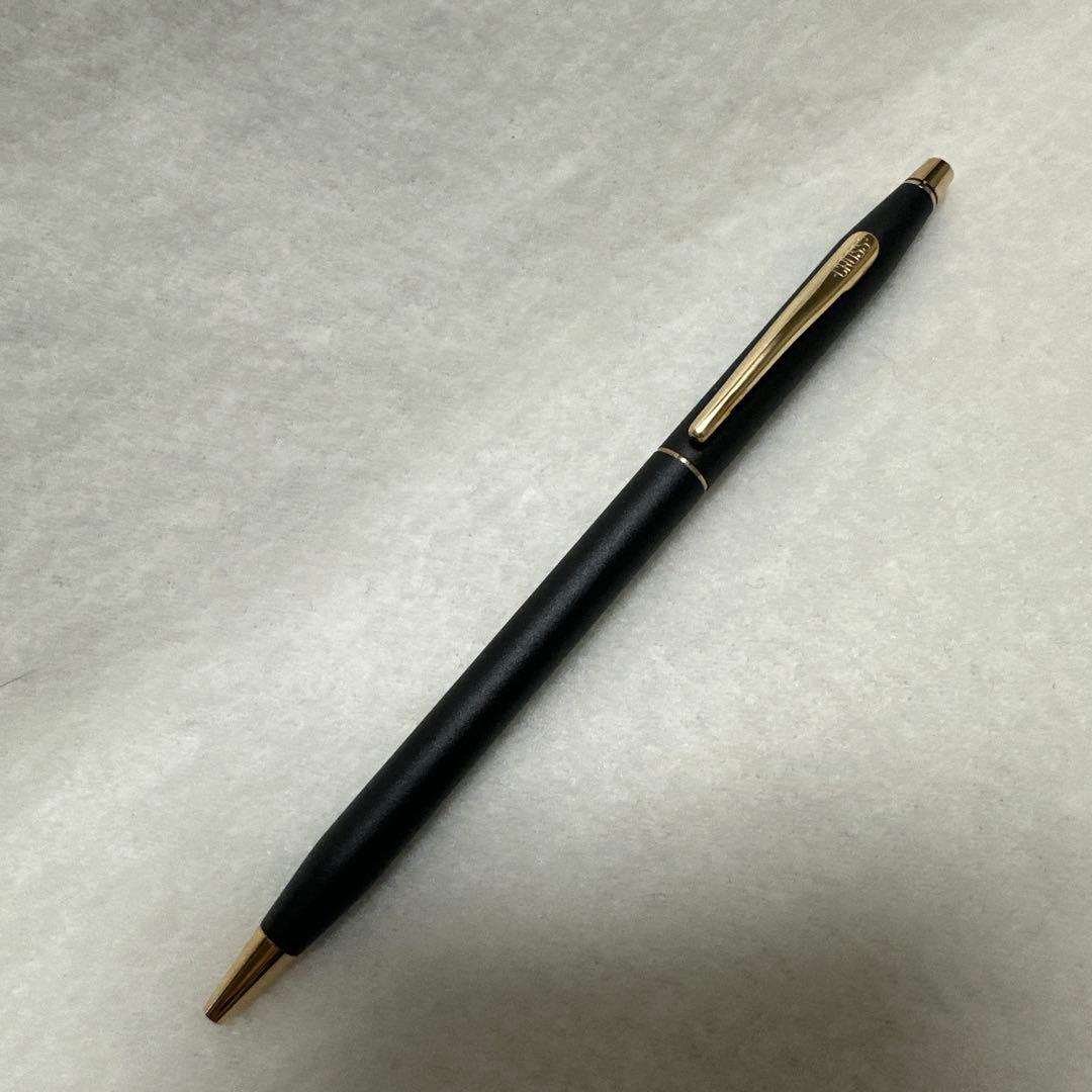 Cross USA Black Ballpoint Pen with Gold Clip - Made in USA, Case Included — Japan Import