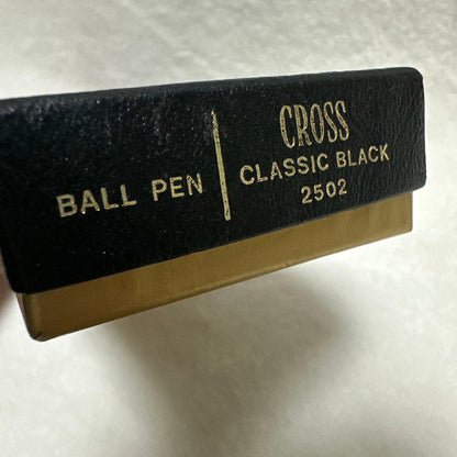 Cross USA Black Ballpoint Pen with Gold Clip - Made in USA, Case Included — Japan Import