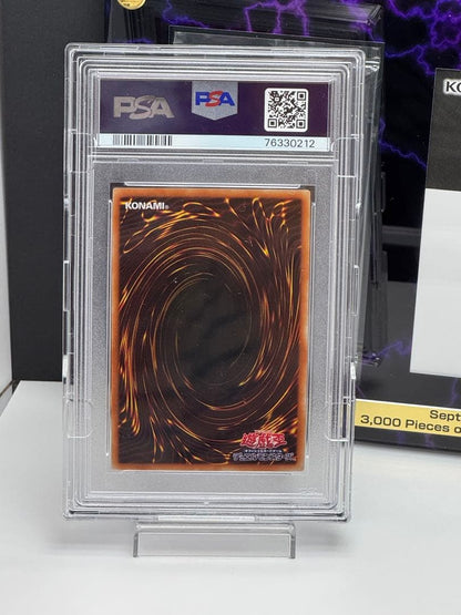 Yu-Gi-Oh Black Magician Prism Secret Rare card 2020 GET Campaign graded PSA10 with display and notification letter