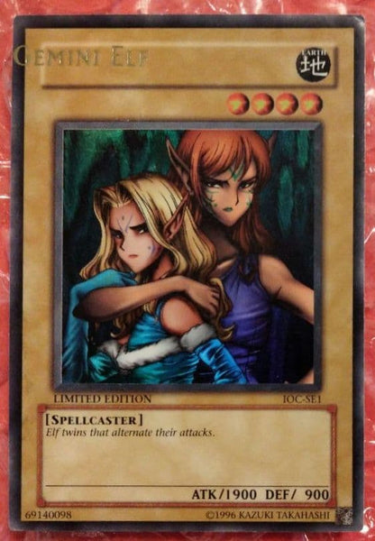 Yugioh Gemknight Jemnai Elf Ultra Rare English North American IOC-SE1 error card Japan import