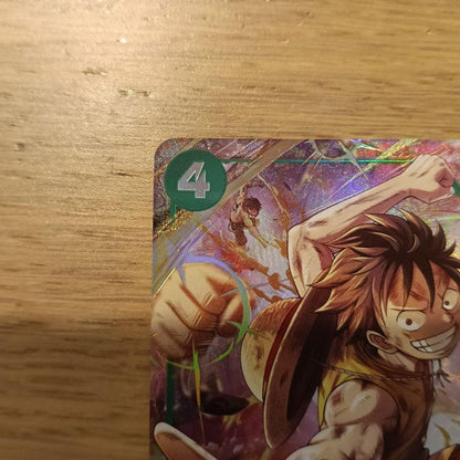 One Piece Monkey D. Luffy SR trading card set number ST30-012 Japan Import with parallel design