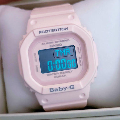Casio Baby-G BGD-560-4JF Square Casual Wristwatch with Pastel Pink Color — Japan Import