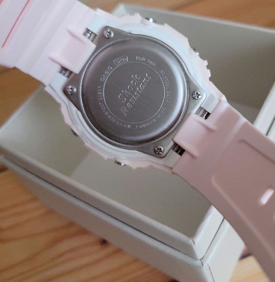 Casio Baby-G BGD-560-4JF Square Casual Wristwatch with Pastel Pink Color — Japan Import