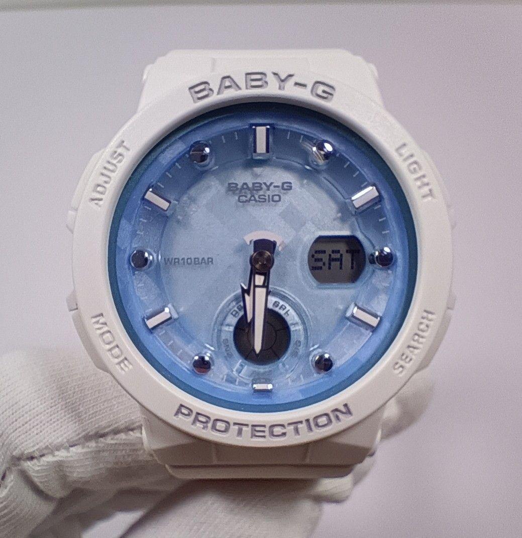 Casio Baby-G BGA-250 White Blue Ladies Case Included