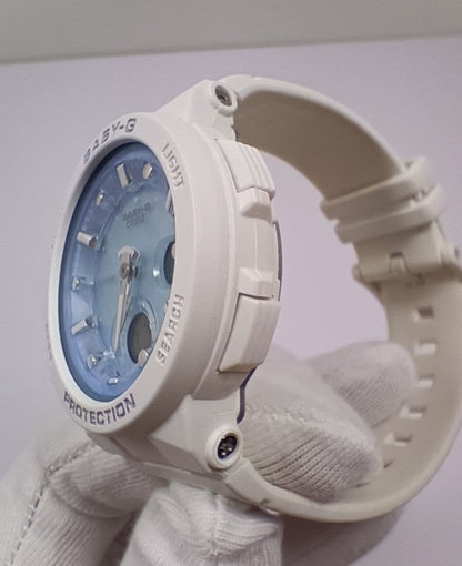 Casio Baby-G BGA-250 White Blue Ladies Case Included