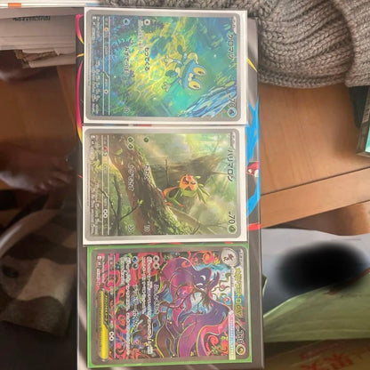 Lilie’s Decision SR collectible card with three bonus cards including Megadra Midoroex, Keromatsu, and Halimaron
