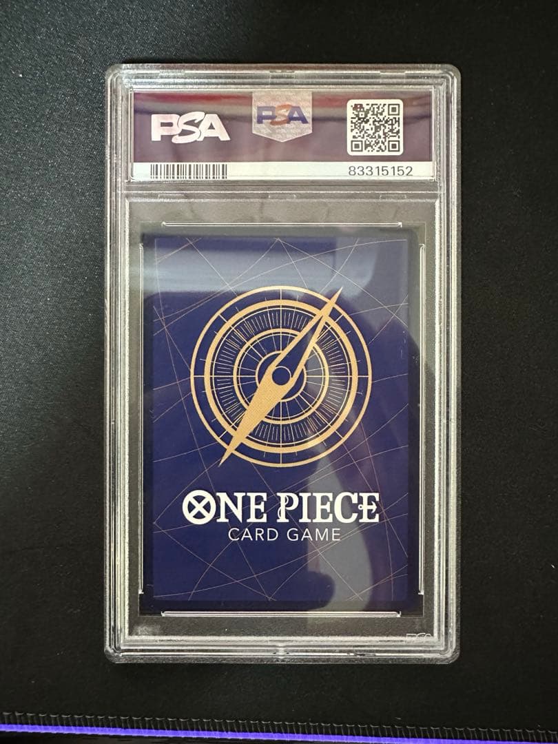 Rebekka SR Parallel OP05-091 PSA 10 graded collectible card Japan import with visible minor imperfections