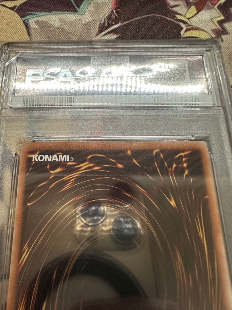 Bandai Yu-Gi-Oh Time Wizard Secret Reprint PSA10 graded Japanese trading card in protective case