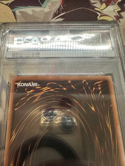 Bandai Yu-Gi-Oh Time Wizard Secret Reprint PSA10 graded Japanese trading card in protective case