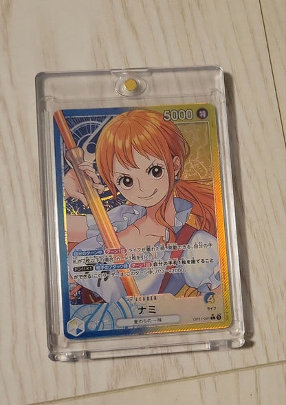 Wano One Piece Ace Leader Parallel Card featuring Nami with special attribute and 5000 power