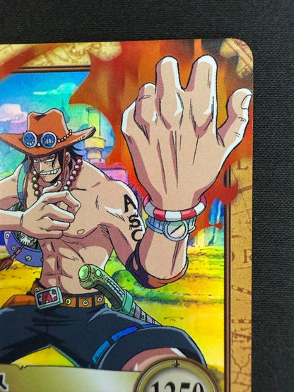 One Piece Ace Hyper Battle Carddass card C531 by Bandai from 2001 Japan import featuring Portgas D. Ace