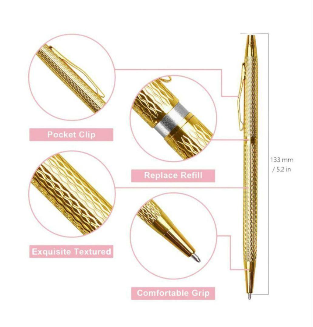 Girosh style gunmetal black chrome twist ballpoint pen with wave-pattern lattice design