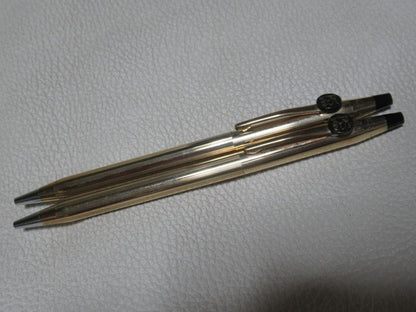 Merrill Lynch Cross Century 10K Gold-Filled Ballpoint Pens Set Japan Import