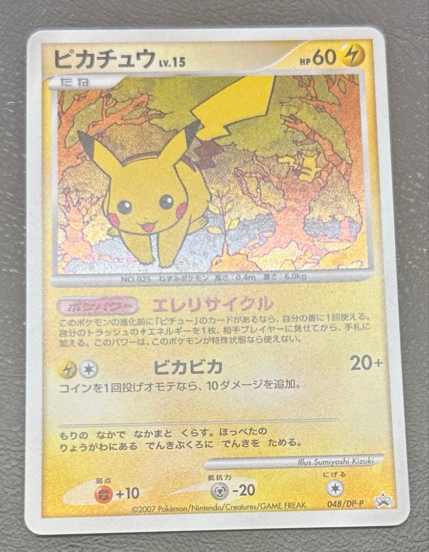 Pokémon Pikachu level 15 replacement card model 048/DP-P Japan import