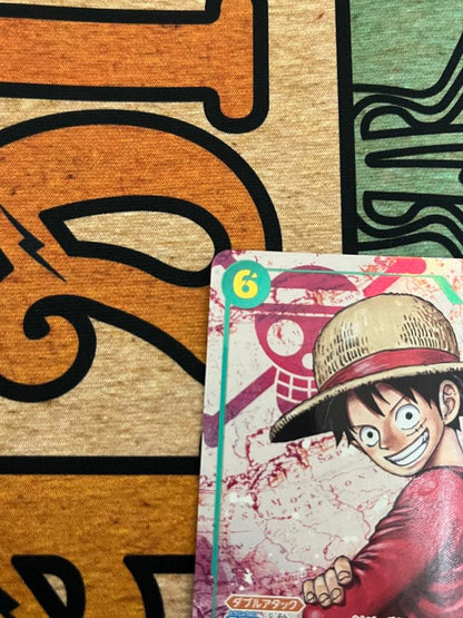 One Piece Monkey D. Luffy SEC Parallel OP13-118 trading card Japan import featuring colorful anime art