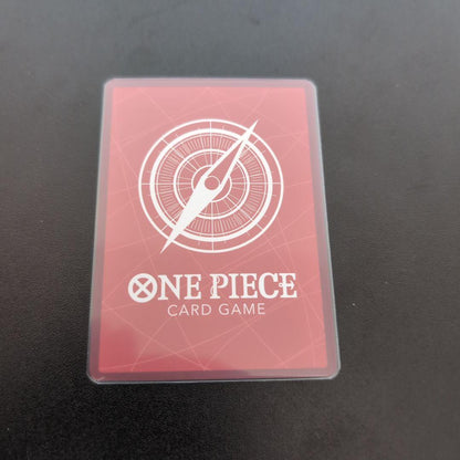 One Piece Card featuring Monkey D. Luffy and Portgas D. Ace Leader card ST30-001 multicolored red and green