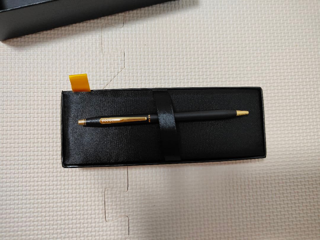 Cross Ballpoint Pen Black with Gold Trim