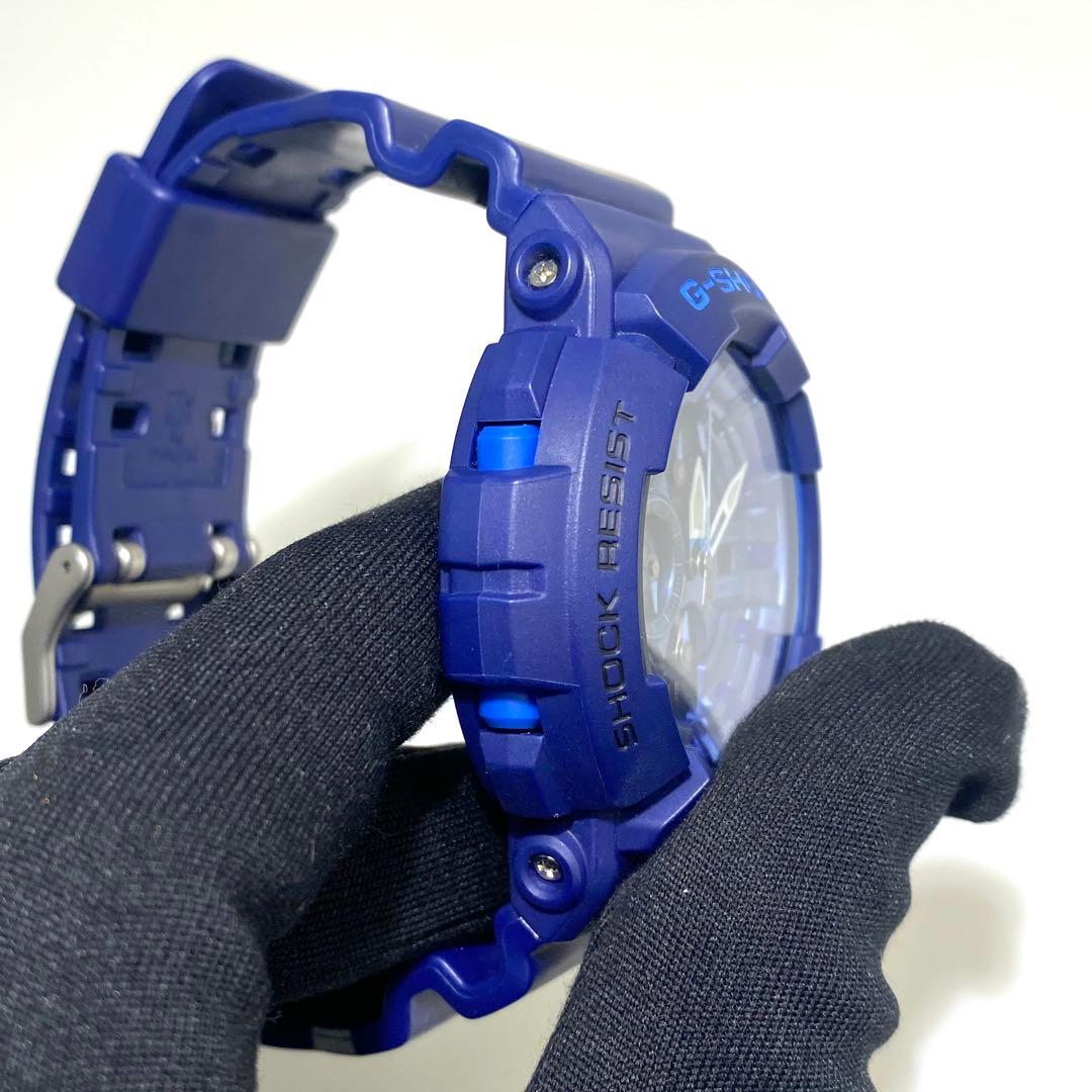 Casio G-Shock Analog Chronograph Watch GAC-100AC Blue Water Resistant Shockproof Japan Import