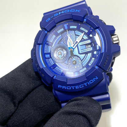 Casio G-Shock Analog Chronograph Watch GAC-100AC Blue Water Resistant Shockproof Japan Import