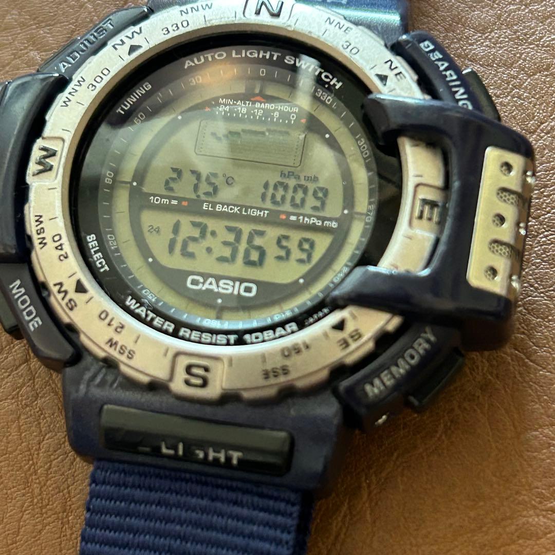 Casio Pro Trek PRT-40 Navy Digital Watch — Japan Import