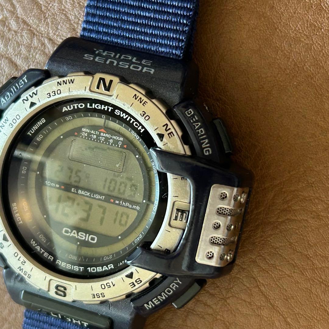 Casio Pro Trek PRT-40 Navy Digital Watch — Japan Import