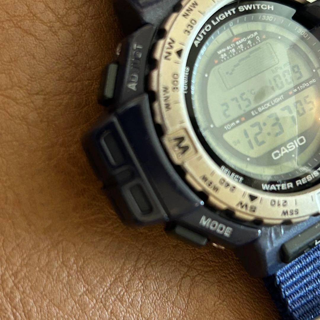 Casio Pro Trek PRT-40 Navy Digital Watch — Japan Import