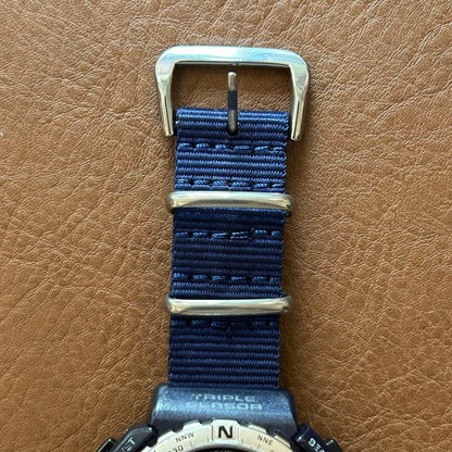 Casio Pro Trek PRT-40 Navy Digital Watch — Japan Import
